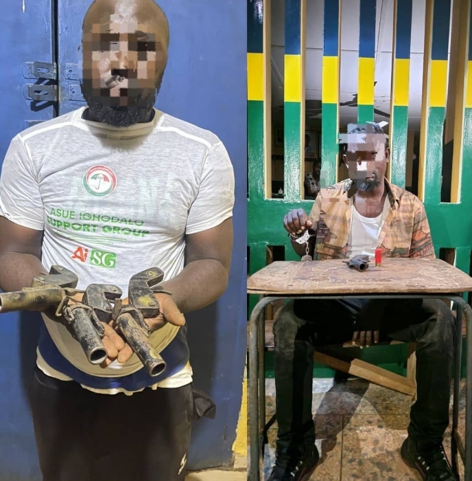 Edo guber: Police arrest political thugs, recover weapons, APC fingered