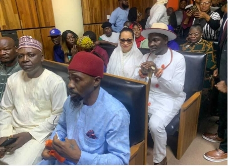 Defamation: Natasha storms court with husband
