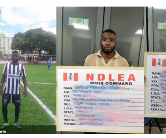 NDLEA arrests ex-international footballer over drug trafficking